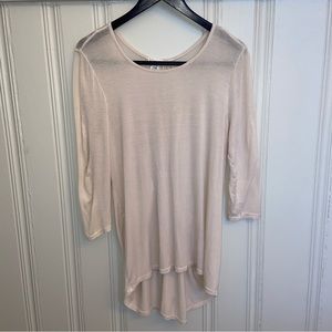 Kika made in the US Ivory Tunic Top